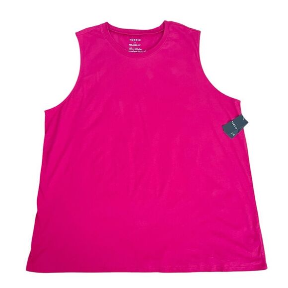 Torrid Cotton Jersey High Neck Tank Top - Picture 1 of 4